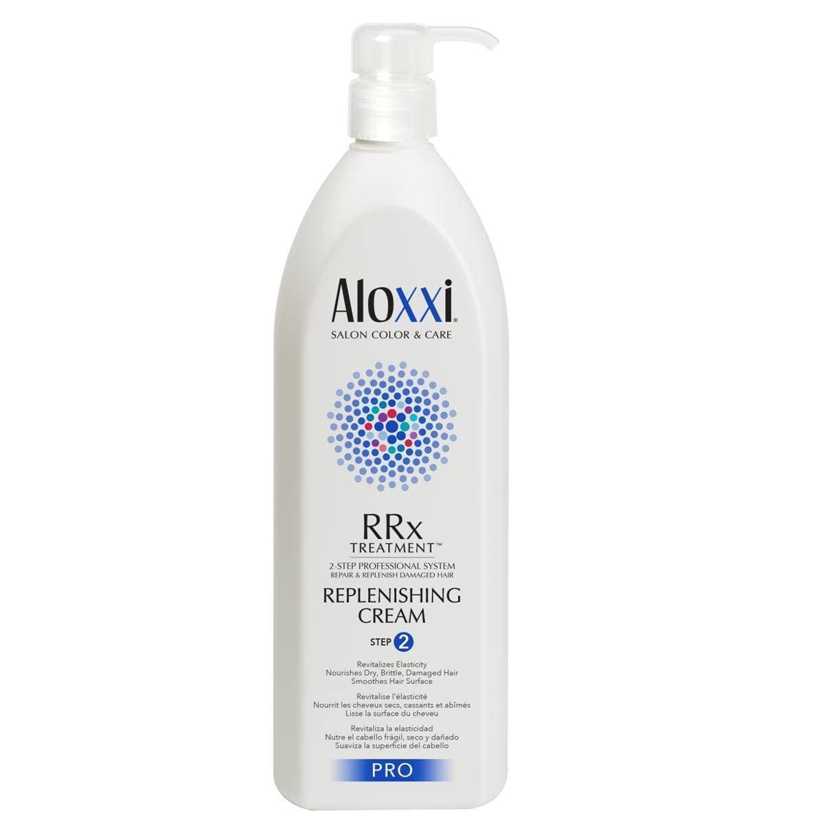 Aloxxi Hair Replenishing Cream RRx Treatment Step 2 Repair Damaged Hair 33.8 Fl.oz.-