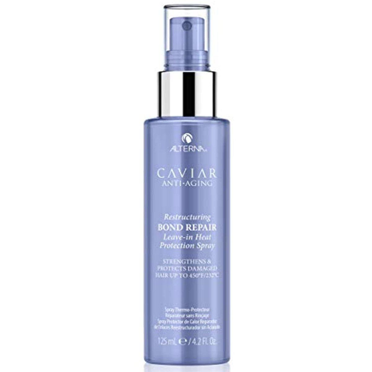 Alterna Caviar Anti-Aging Restructuring Bond Repair Leave-In Heat Protection Spray, 4.2 oz-