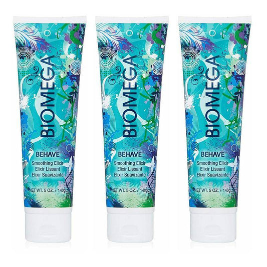 Aquage Biomega Behave Smoothing Elixir 5 oz (Pack of 3)-