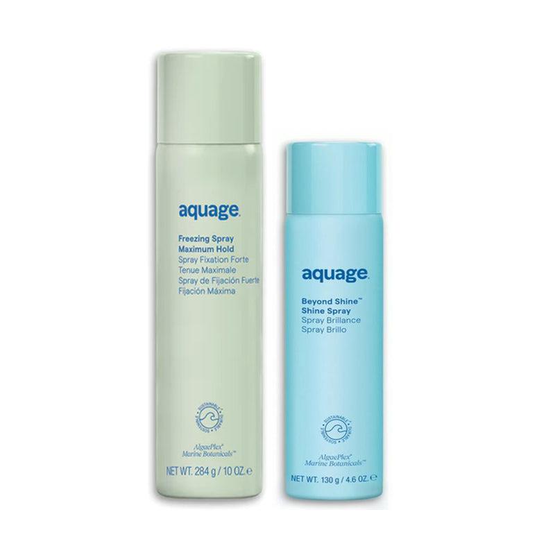 Aquage Finishing Spray 10oz, Beyond Shine Lvoc 5oz-