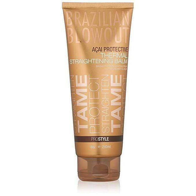 Brazilian Blowout Acai Protective Thermal Straightening Balm 8oz-