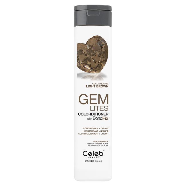 Celeb Luxury GEM LITES Colorditioner with BondFix, Cocoa Quartz, 8.25 fl.oz.-