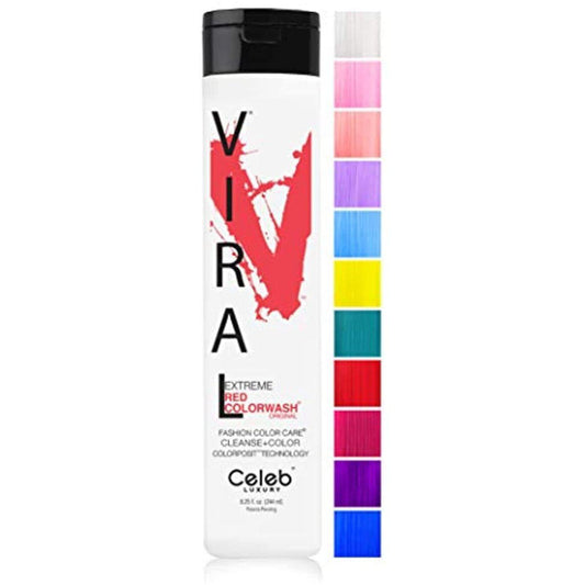 Celeb Luxury VIRAL COLORWASH, EXTREME RED, 8.25oz.-