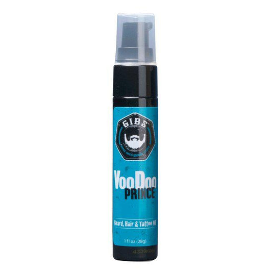 Gibs Voodo Prince Beard, Hair & Tattoo Oil, 1 fl.oz-