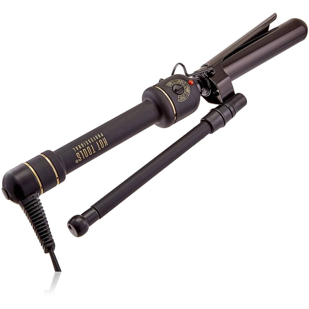 Hot Tools Prof 1 Inch Black Gold Extra-Long Barrel Marcel Curling Iron/Wand Model No. HT1108BG-