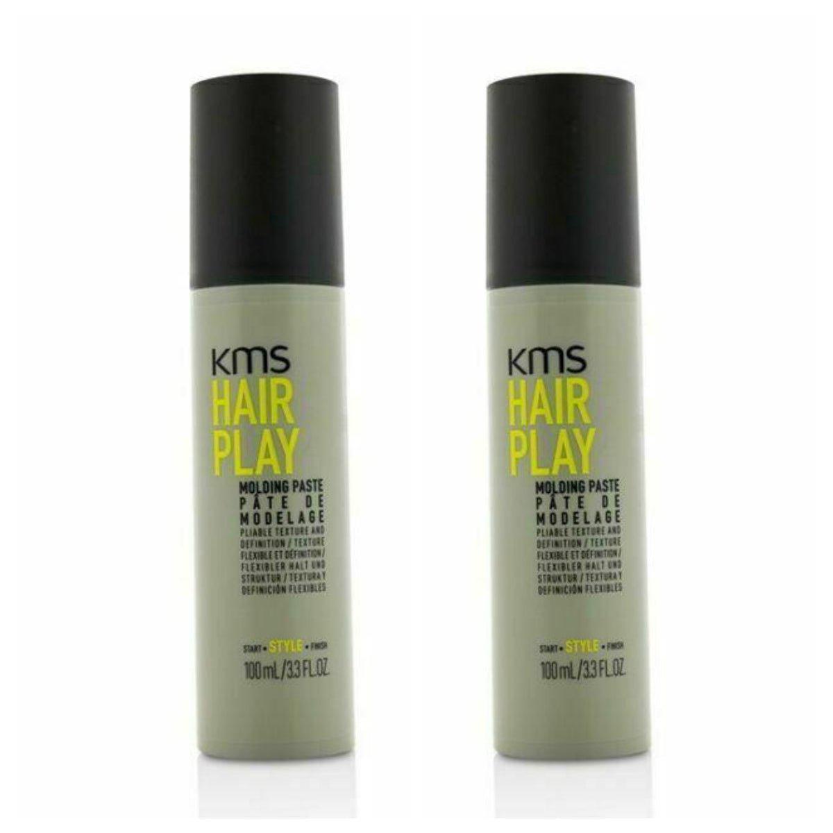 KMS HairPlay Molding Paste 3.3 oz (Pack of 2)-