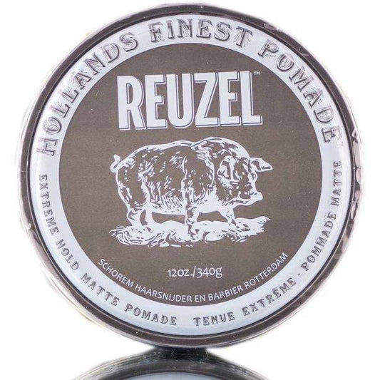 Reuzel Extreme Hold Matte Hair Pomade, 12oz-