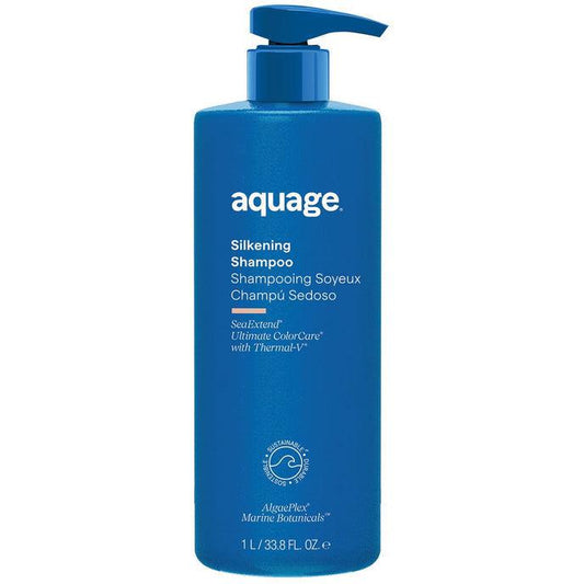 AQUAGE Sea Extend Silkening Shampoo, 33.8 Fl Oz-