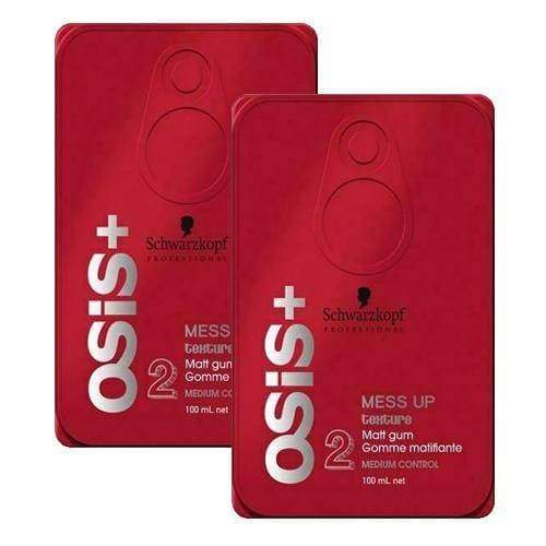 Schwarzkopf OSiS Mess Up Matte Gum Paste, 3.4oz (Pack of 2)-