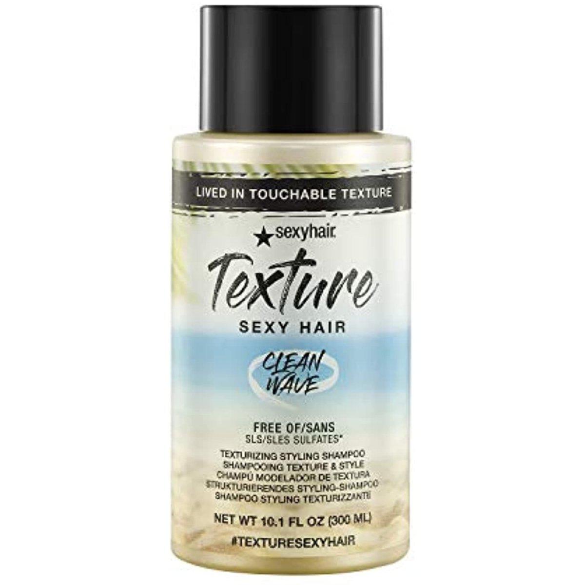 Sexy Hair Clean Wave Texturizing Styling Shampoo 10.1oz-