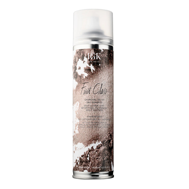 IGK First Class charcoal detox dry shampoo bottle front