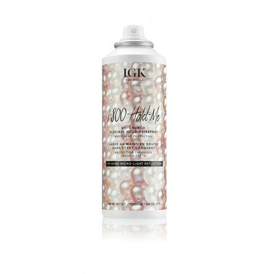 IGK 1-800-HOLD-ME No-Crunch Flexible Hold Hairspray 5oz- 