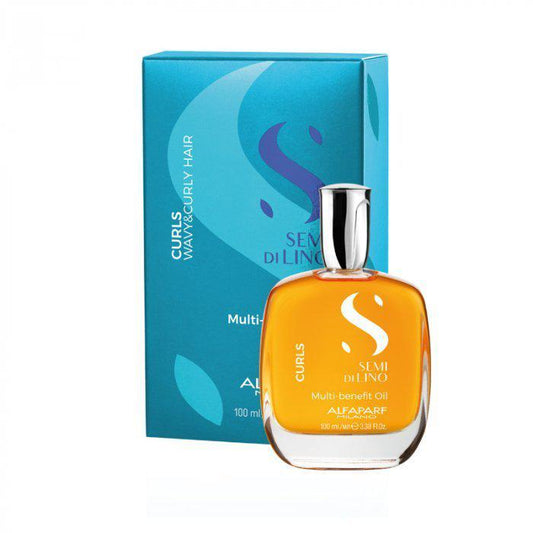 Alfaparf Milano Semi Di Lino Curl Multi-benefit Oil 3.38 oz- 