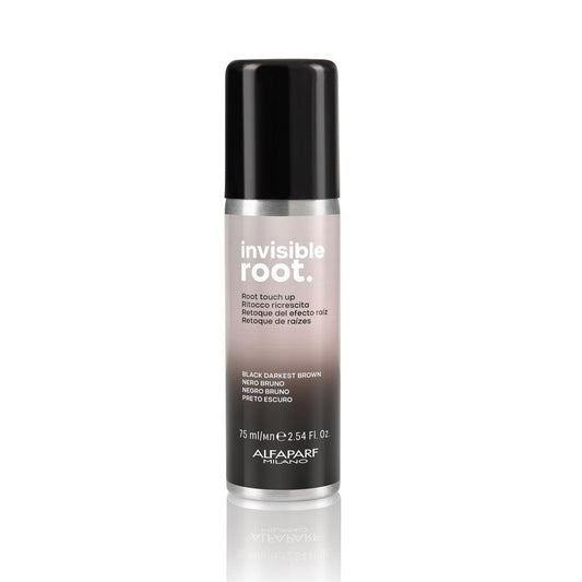 Alfaparf Milano invisible root. Root touch up spray Black Darkest Brown 2.54oz- 
