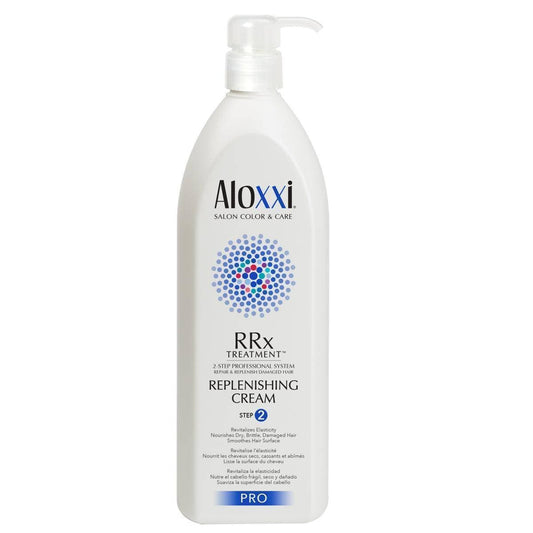 Aloxxi Hair Replenishing Cream RRx Treatment Step 2 Repair Damaged Hair 33.8 Fl.oz.- 