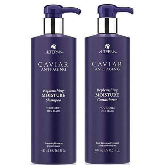 Alterna CAVIAR Replenishing Moisture Shampoo and Conditioner 16.5 oz DUO- 