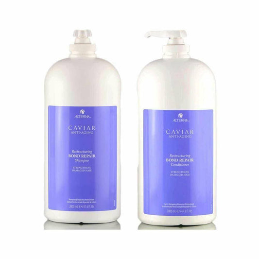 Alterna Caviar Anti-Aging Restructuring Bond Repair Shampoo & Conditioner 67.6 oz duo- 