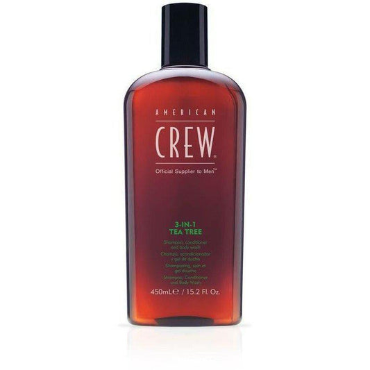 American Crew 3-In-1 Tea Tree Shampoo, Conditioner & Body Wash 15.2oz- 