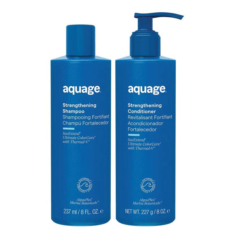 Aquage Sea Extend Strengthening Shampoo 10oz & Conditioner 5oz Duo- 
