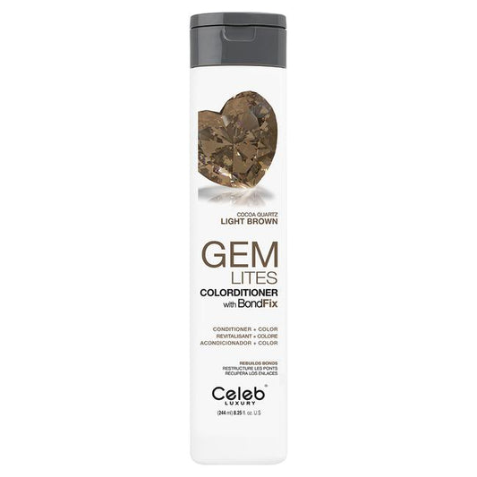 Celeb Luxury GEM LITES Colorditioner with BondFix, Cocoa Quartz, 8.25 fl.oz.- 