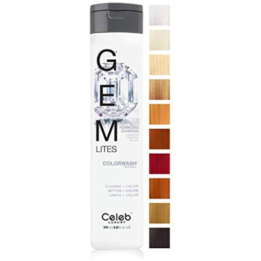 Celeb Luxury- Gemlites -Flawless Diamond Colorwash Shampoo 8.25oz- 