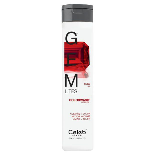 Celeb Luxury- Gemlites -Ruby Colorwash Shampoo 8.25 Oz- 