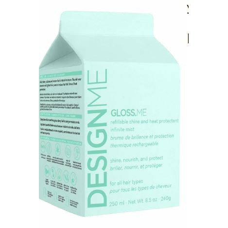 Design.Me Gloss Me Shine & Heat Protectant Infinite Mist Sprayer -Refill 8.5oz- 