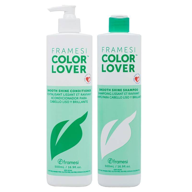 FRAMESI Color Lover Smooth Shine Shampoo & Conditioner 16.9 oz DUO- 