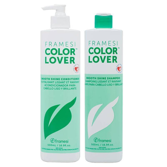 FRAMESI Color Lover Smooth Shine Shampoo & Conditioner 16.9 oz DUO- 