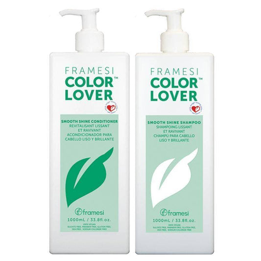 FRAMESI Color Lover Smooth Shine Shampoo Conditioner 33.8/Liter DUO- 
