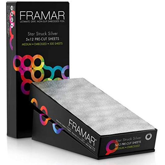 Framar Star Struck Silver 5x12 Pre-Cut Sheets Smooth Light 500/Dl- 