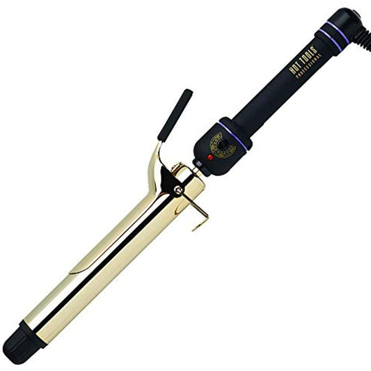 Hot Tools 1 1/4" Salon Curling Iron/Wand-Extra Long Barrel-24K Gold- 