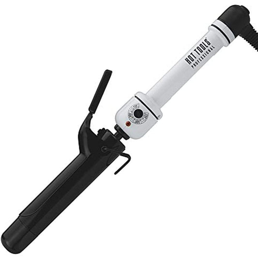 Hot Tools HTBW45 Spring Curling Iron, Black/White, 1 1/4 Inches- 