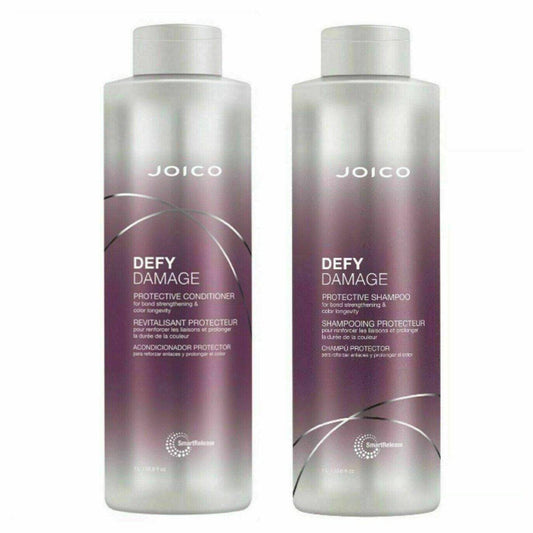 Joico Defy Damage Protective Shampoo and Conditioner 33.8oz Liter Duo- 