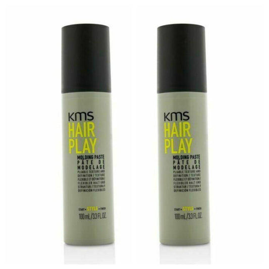 KMS HairPlay Molding Paste 3.3 oz (Pack of 2)- 