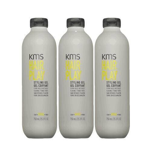KMS HairPlay Styling Gel Firm Hold 25.3 oz (Pack of 3)- 