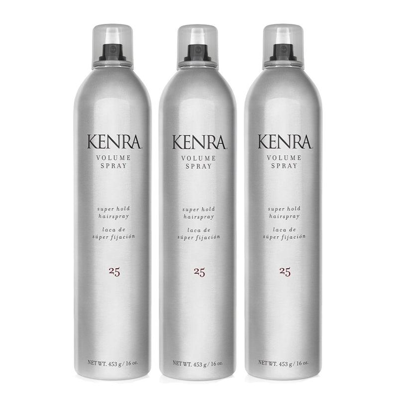 Kenra Volume Hairspray #25, 55% Voc, 16 oz (Pack of 3)- 