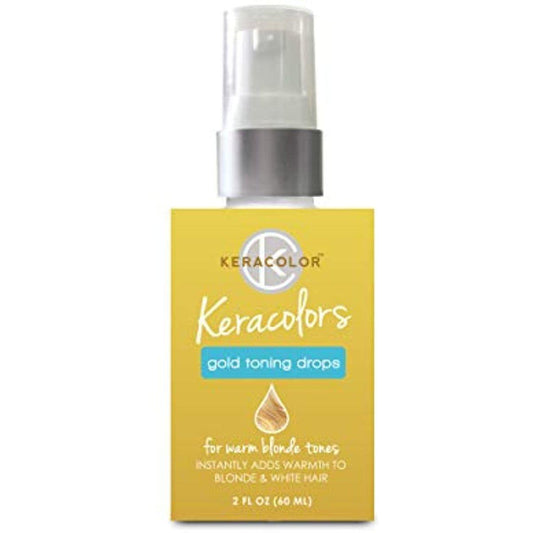Keracolor Toning Drops, Gold, 2 Floz- 