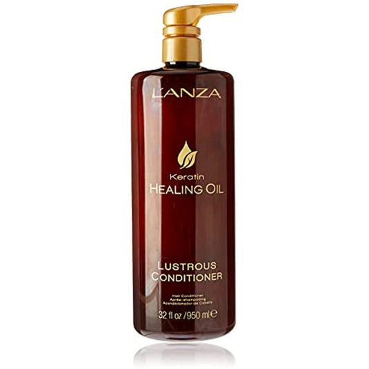 L’ANZA Keratin Healing Oil Lustrous Conditioner, 32 Fl Oz- 