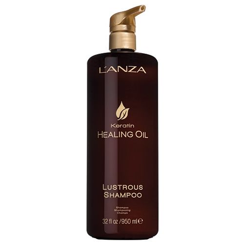 L'ANZA Keratin Healing Oil Lustrous Shampoo, 32 Floz- 