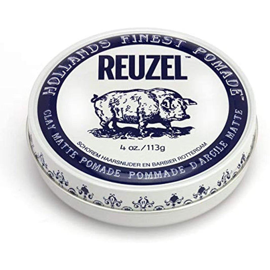 Reuzel Clay Matte Hair Pomade for Men, 4oz- 