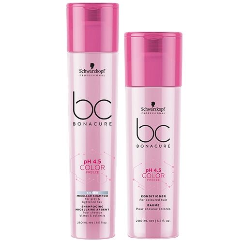 Schwarzkopf BC Bonacure Color Freeze Shampoo 8.5oz & Conditioner 6.8oz ~DUO SET- 