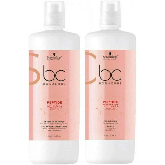 Schwarzkopf BC Bonacure Repair Rescue Shampoo & Conditioner Duo 33.8 oz- 