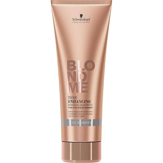 Schwarzkopf BlondMe Cool Blondes Tone Enhancing Bonding Shampoo 8.5 oz- 