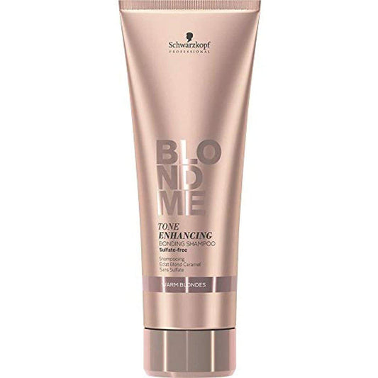 Schwarzkopf Blondme Tone Enhancing Bonding Shampoo for Warm Blondes, 8.44 oz- 