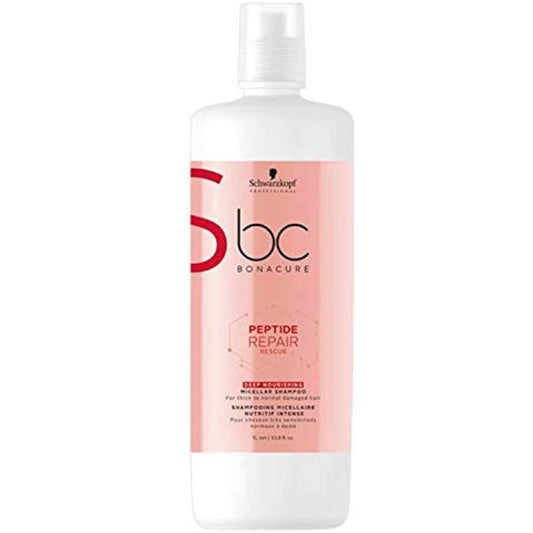 Schwarzkopf Bonacure Peptide Repair Rescue Nourishing Shampoo, 33.8 oz- 