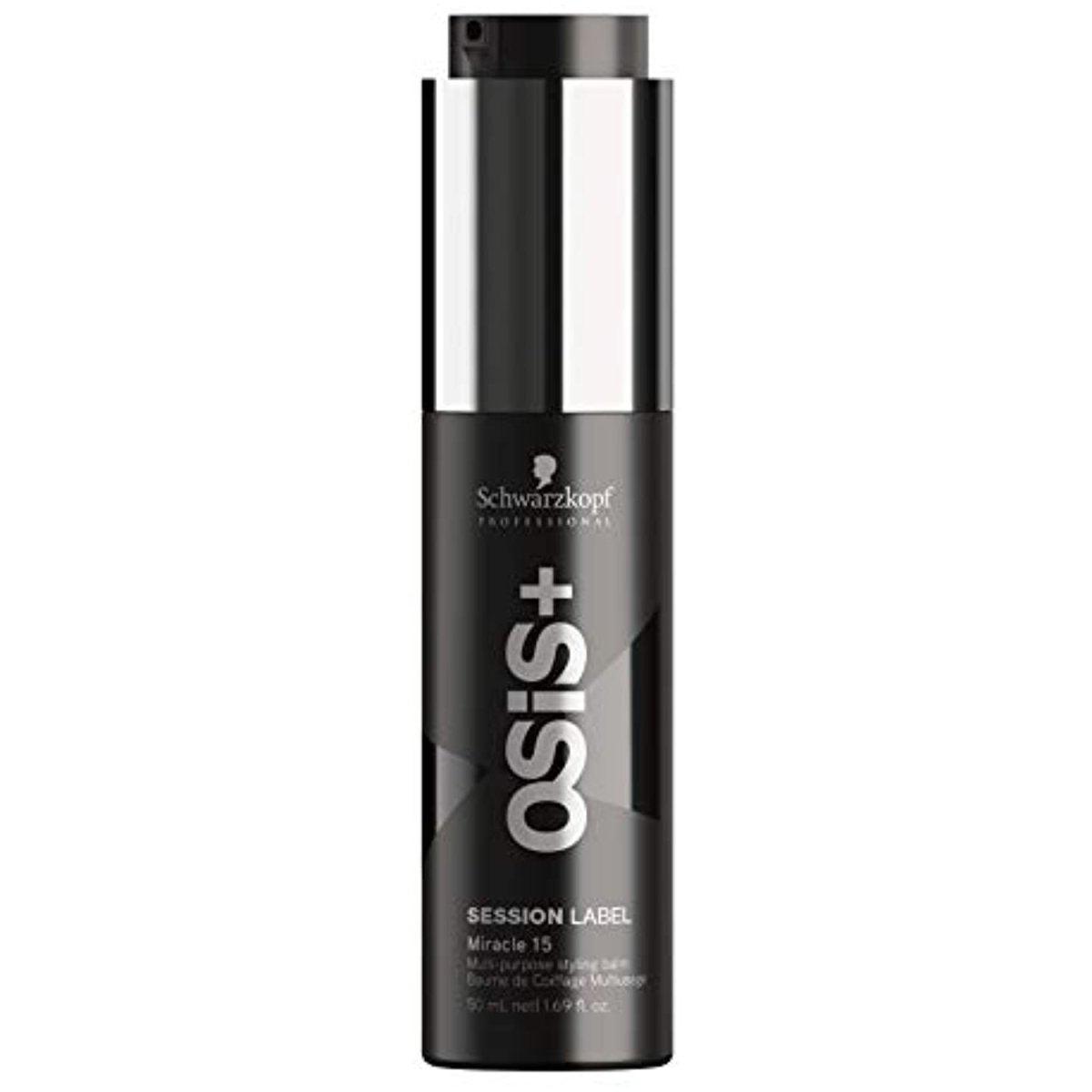 Schwarzkopf OSiS + Session Label Miracle 15 Multi-Purpose Styling Balm, 1.69 oz- 