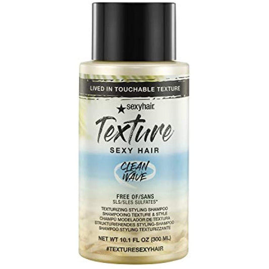 Sexy Hair Clean Wave Texturizing Styling Shampoo 10.1oz- 