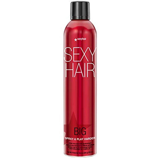 SexyHair Big Spray & Play Harder Firm Volumizing Hairspray, 10 Oz- 