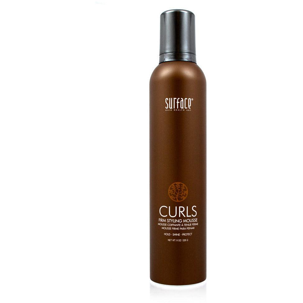 Surface Hair Curls Firm Styling Mousse, 8 oz- 